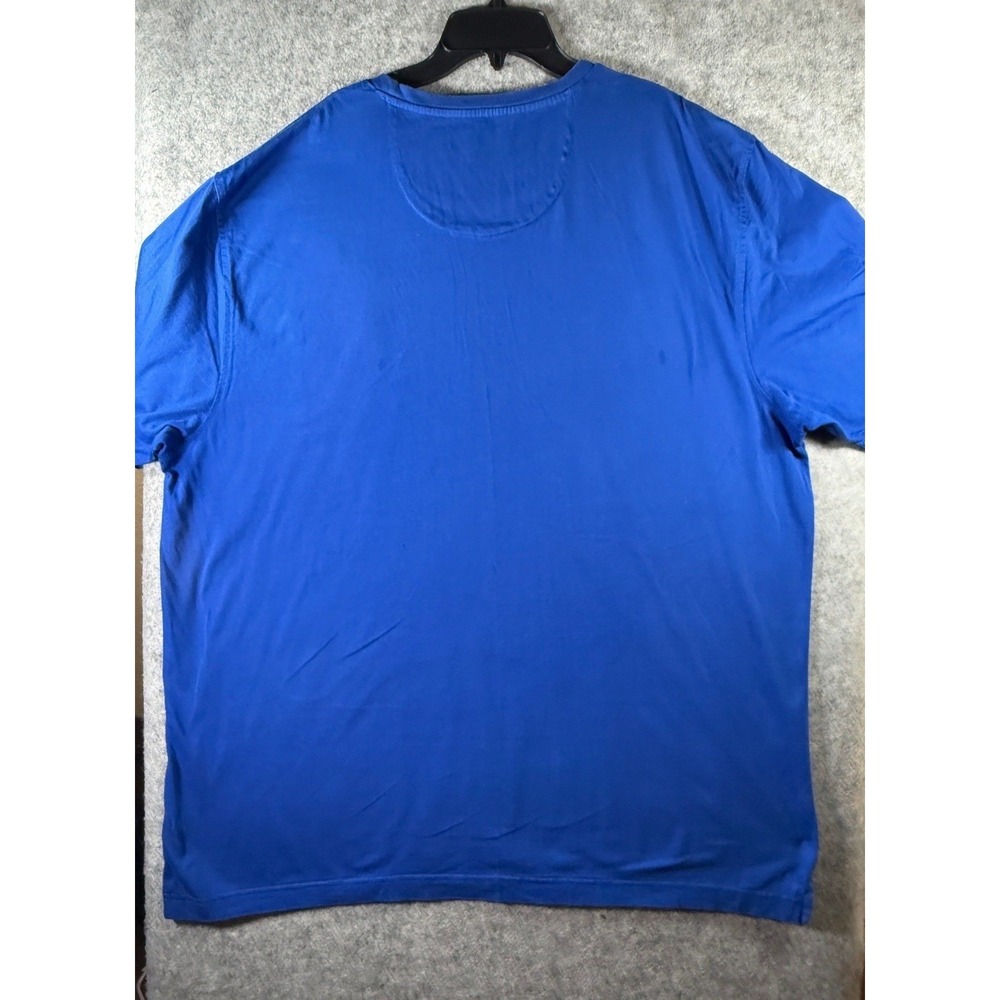 Greg Norman Mens XXXL Blue Short Sleeve Pocket T-Shirt Shark Logo Cotton Tee - Picture 10 of 10